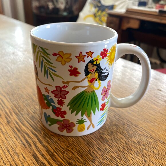 Hawaii Island Hula Honeys Souvenir Coffee Cup Mug by ABC Stores - Picture 1 of 6